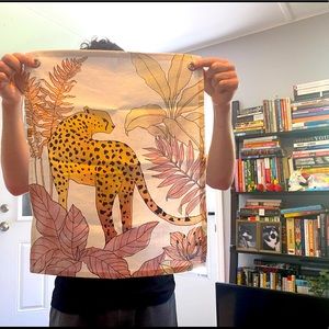 Cheetah Tapestry Flag